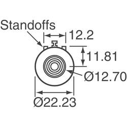 10k Ohm 1 Gang Linear Panel Mount Potentiometer None 10.0 Kierros Wirewound 2W Solder Lug - 2