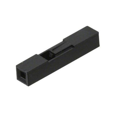 1 Rectangular Connectors - Housings Receptacle Black 0.100