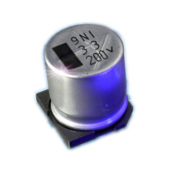 1 µF 50 V Aluminum Electrolytic Capacitors Radial, Can - SMD 19.9 Ohm 2000 Hrs @ 85°C - 1