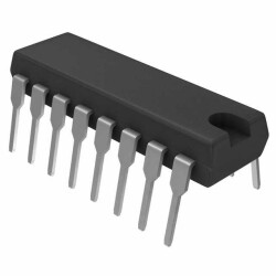 10 Bit Analog to Digital Converter 4, 8 Input 1 SAR 16-PDIP - 1