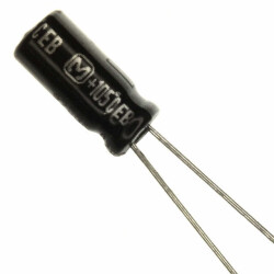 10 µF 63 V Aluminum Electrolytic Capacitors Radial, Can 5000 Hrs @ 105°C - 1