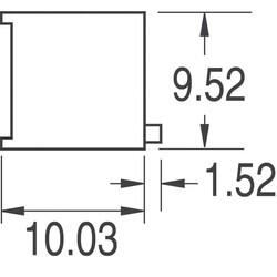 10 kOhms 0.5W, 1/2W PC Pins Through Hole Trimmer Potentiometer Cermet 25 Turn Side Adjustment - 2