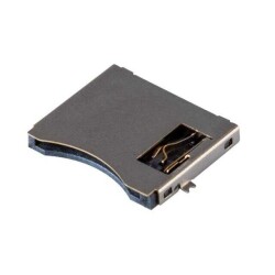 10 (8 + 2) Position Card Connector microSD™ Surface Mount, Right Angle Gold - 1