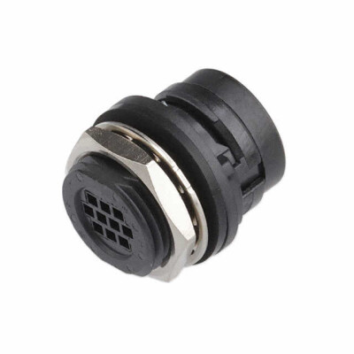 10 Position Circular Connector Receptacle Housing Panel Mount - 1