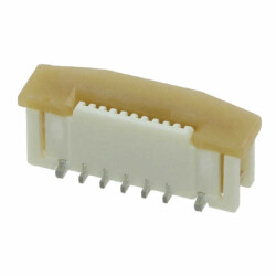 10 Position FFC, FPC Connector Contacts, Vertical - 1 Sided 0.020