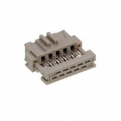 10 Position Rectangular Receptacle Connector IDC Gold - - 1