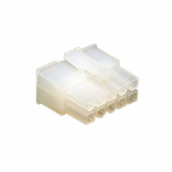 10 Rectangular Connectors - Housings Receptacle Natural 0.165