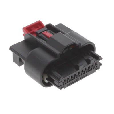 10 Rectangular Connectors - Housings Receptacle Black 0.071