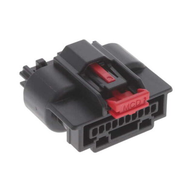 10 Rectangular Connectors - Housings Receptacle Black 0.071