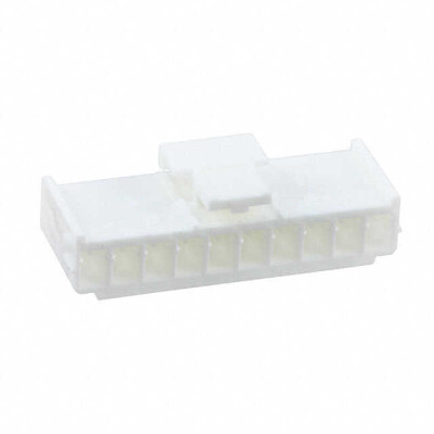 10 Rectangular Connectors - Housings Receptacle Natural 0.098