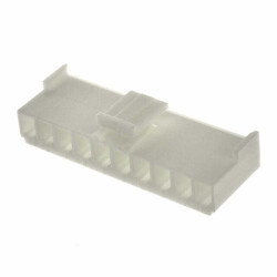 10 Rectangular Connectors - Housings Receptacle Natural 0.156