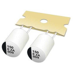 100 µF 35 V Aluminum - Polymer Capacitors Radial, Can 27mOhm 10000 Hrs @ 105°C - 1