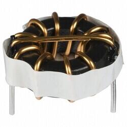 100 µH Unshielded Toroidal Inductor 6.8 A 27mOhm Max Radial, Horizontal (Open) - 1