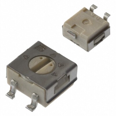 100 kOhms 0.25W, 1/4W Gull Wing Surface Mount Trimmer Potentiometer Cermet 1.0 Turn Top Adjustment - 1