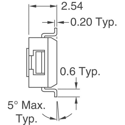 100 kOhms 0.25W, 1/4W Gull Wing Surface Mount Trimmer Potentiometer Cermet 1.0 Turn Top Adjustment - 6