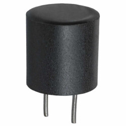 100 mH Shielded Drum Core, Wirewound Inductor 9 mA 82Ohm Max Radial, Vertical Cylinder - 1