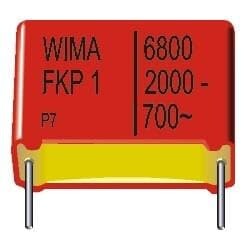 100 pF Film Capacitor 700V 2000V (2kV) Polypropylene (PP), Metallized Radial - 1