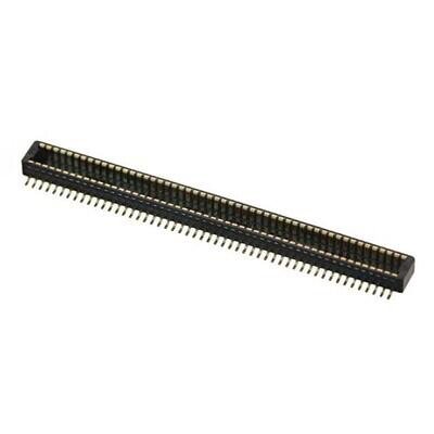 100 Position Connector Plug, Outer Shroud Contacts Surface Mount Gold - 1