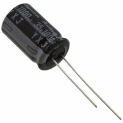 1000 µF 35 V Aluminum Electrolytic Capacitors Radial, Can 10000 Hrs @ 105°C - 1