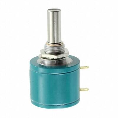 10k Ohm 1 Gang Linear Panel Mount Potentiometer None 10.0 Kierros Wirewound 2W Solder Lug - 1