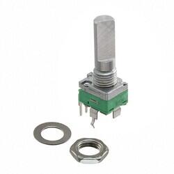 10k Ohm 1 Gang Linear Panel Mount Potentiometer None 1.0 Kierros Conductive Plastic 0.05W, 1/20W PC Pins, Board Locks - 1