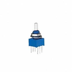 10k Ohm 1 Gang Linear Panel Mount Potentiometer Rotary, SPDT 1.0 Kierros Conductive Plastic 0.25W, 1/4W PC Pins - 1