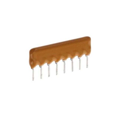 10k Ohm ±2% 400mW Power Per Element Isolated 4 Resistor Network/Array ±100ppm/°C 8-SIP - 1