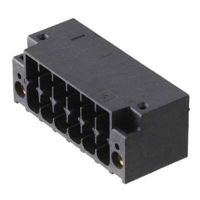 12 Position Terminal Block Header, Male Pins, Shrouded (4 Side) 0.138