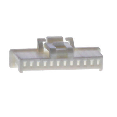 12 Rectangular Connectors - Housings Receptacle White 0.039