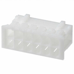 12 Rectangular Connectors - Housings Receptacle Natural 0.079