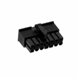 14 Rectangular Connectors - Housings Receptacle Black 0.165