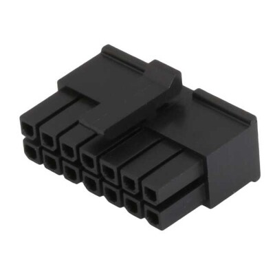 14 Rectangular Connectors - Housings Receptacle Black 0.118