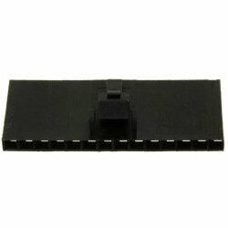 14 Rectangular Connectors - Housings Receptacle Black 0.100