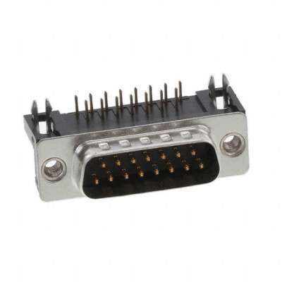 15 Position D-Sub Plug, Male Pins Connector - 1