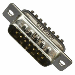 15 Position D-Sub Plug, Male Pins Connector - 1