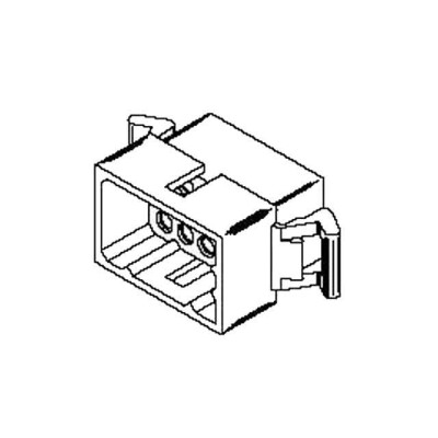 15 Rectangular Connectors - Housings Plug Natural 0.145