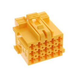 15 Rectangular Connectors - Housings Receptacle Yellow 0.197