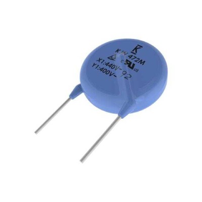 1500 pF ±20% 440VAC Ceramic Capacitor Y5U (E) Radial, Disc - 1