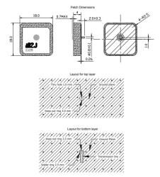 1575 MHz GNSS Ceramic Antenna - 2