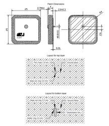 1575 MHz GNSS Ceramic Passive Antenna - 2