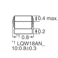 16 nH Unshielded Wirewound Inductor 550 mA 160mOhm Max 0603 (1608 Metric) - 3