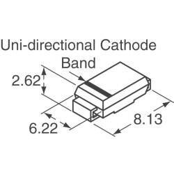 162V Clamp 9.3A Ipp Tvs Diode Surface Mount DO-214AB (SMCJ) - 2