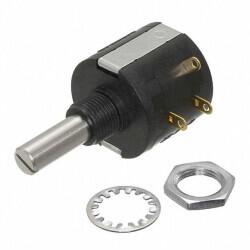 1k Ohm 1 Gang Linear Panel Mount Potentiometer None 10.0 Kierros Wirewound 2W Solder Lug - 1