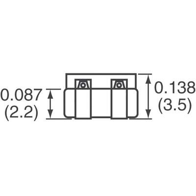 2 Line Common Mode Choke Surface Mount 300 Ohms 5A DCR 10mOhm - 3