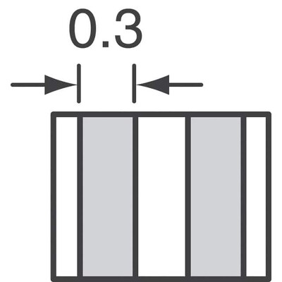 2 Line Common Mode Choke Surface Mount 330 Ohms @ 100MHz 80mA DCR 6.13Ohm - 3