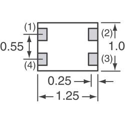 2 Line Common Mode Choke Surface Mount 330 Ohms @ 100MHz 80mA DCR 6.13Ohm - 4