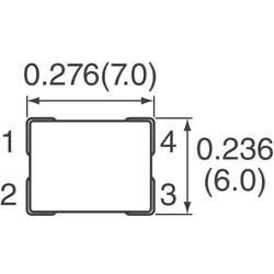 2 Line Common Mode Choke Surface Mount 700 Ohms @ 100MHz 4A DCR 15mOhm - 5