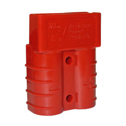 2 Position Blade Type Power Housing Connector Non-Gendered Red - 1