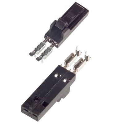 2 Position Rectangular Receptacle Connector IDC Tin-Lead 22-26 AWG - 1