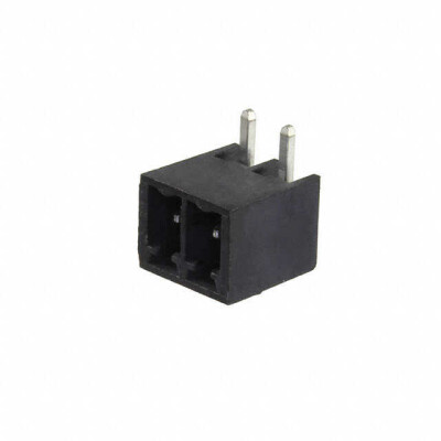 2 Position Terminal Block Header, Male Pins, Shrouded (4 Side) 0.150